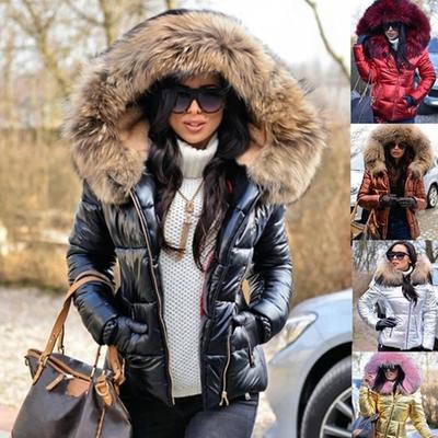 2025 Autumn and Winter New Style, Cotton Jacket, Down Cotton Jacket, Short Style, Women's Clothing, Cotton Jacket, Fur Collar Design, Glossy Design