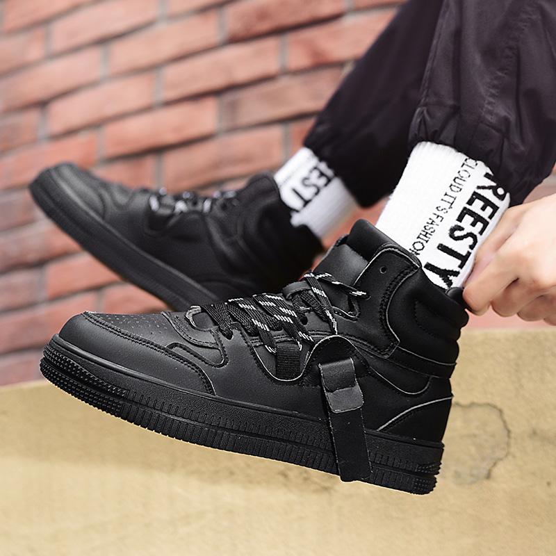 Orange Sneakers Men Designer Man High Top Shoes Comfortable Platform Shoes Men Casual Mens Skateboard Leisure Wear Resistant Non