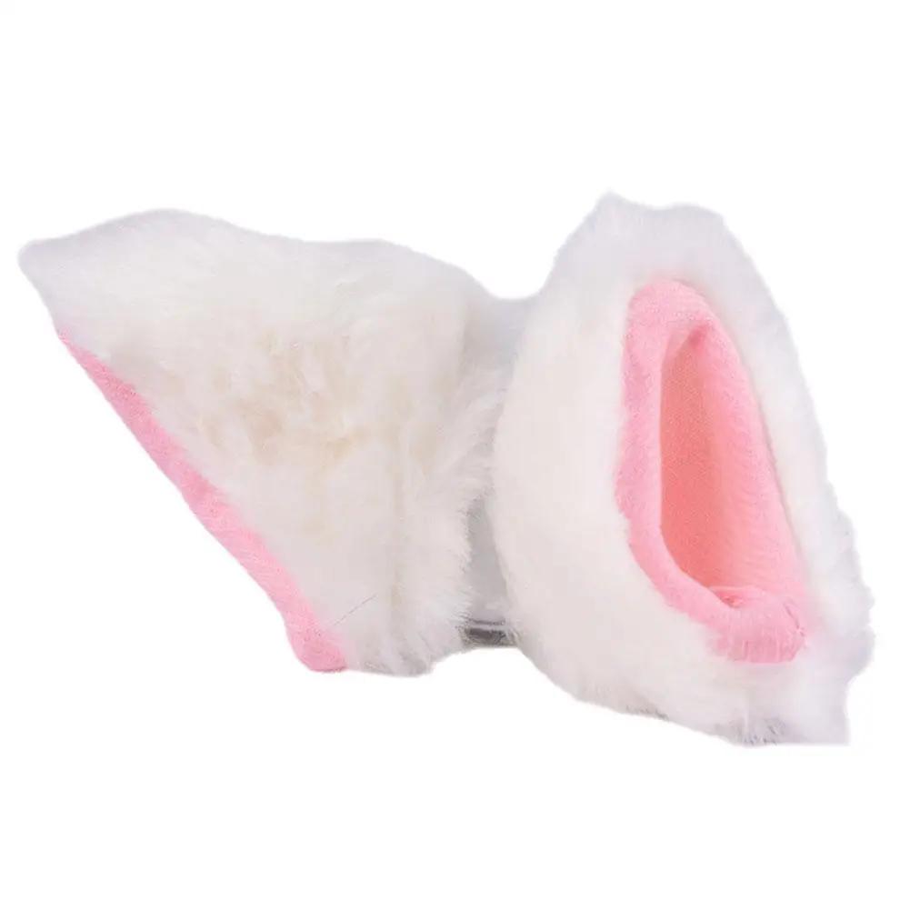 Plush Ear Helmet Decoration With Bell Bowknot Multiple Ski Colors Cute Accessories Helmet Ornament Helmet Motorcycle V2t7