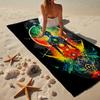 Chakra Balance Meditation Beach Towel, Super Soft Microfiber, Gift for Her/Him, Birthday, for Pool, Beach, Travel, Home Decor Fan Gifts