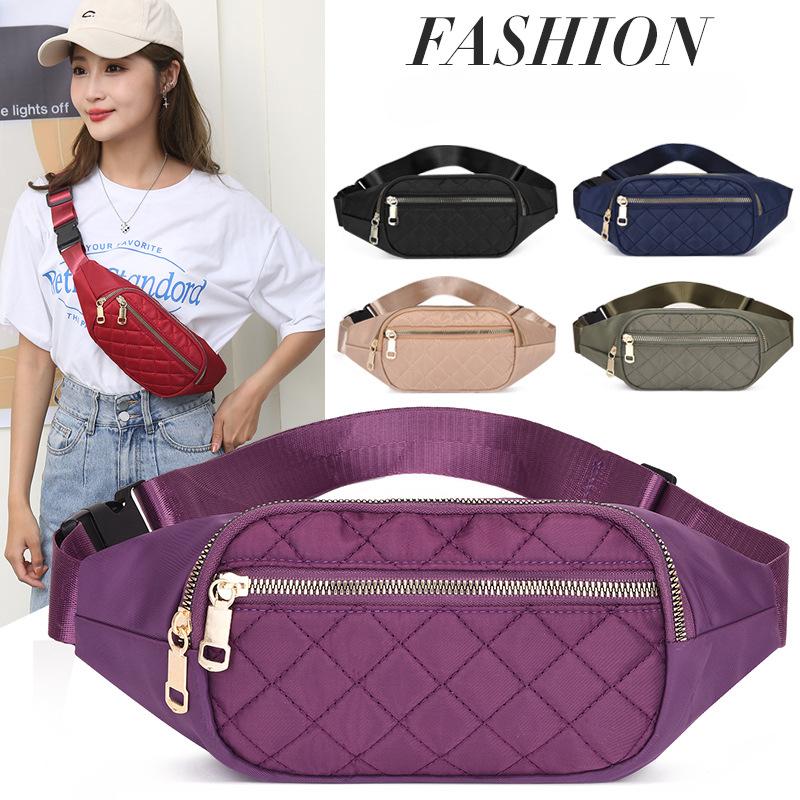 

Running Sports Waist Bag, Outdoor Sports, Fashion Trend, Embroidery, Hiking Bag, Korean Version Chest Bag чорний