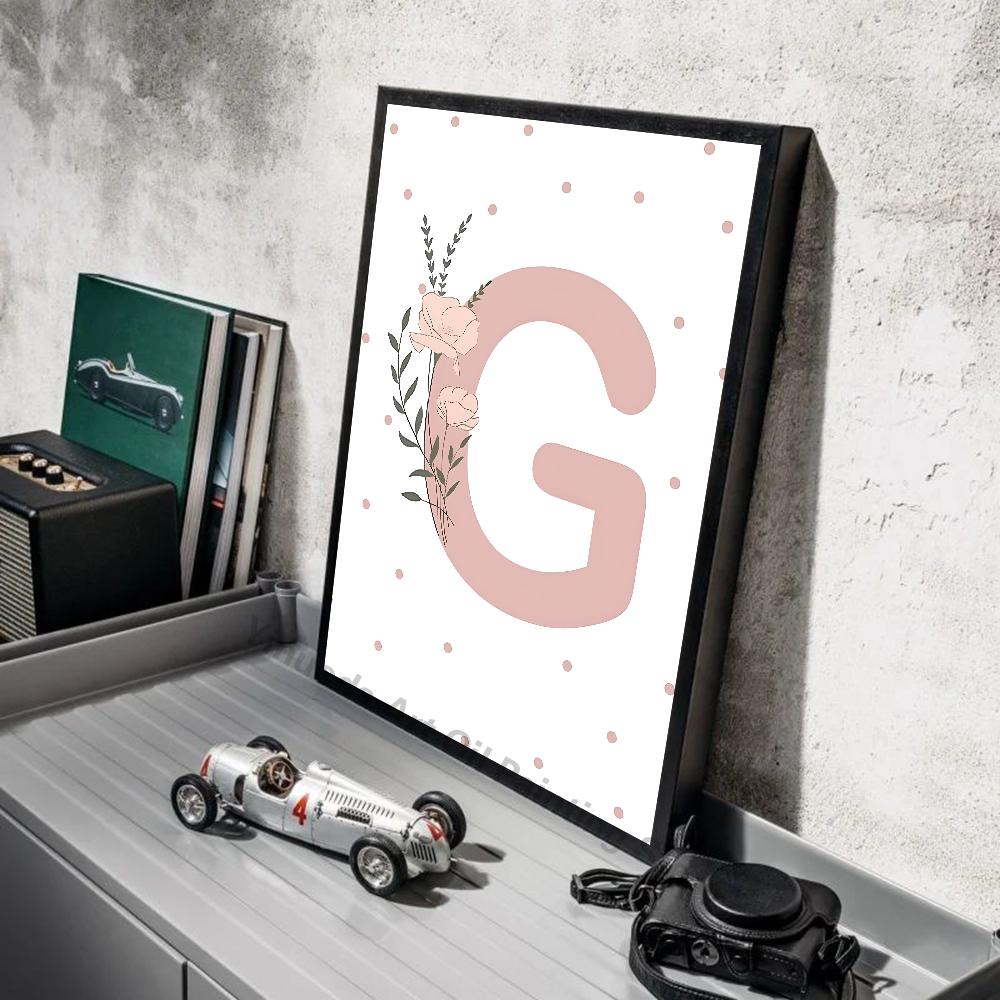 1pc Pink Butterfly Nursery Sun Rainbow Daisy Poster Stickers Art Wall Murals Decor Game Room Decor Gifts Kawaii HD Painting