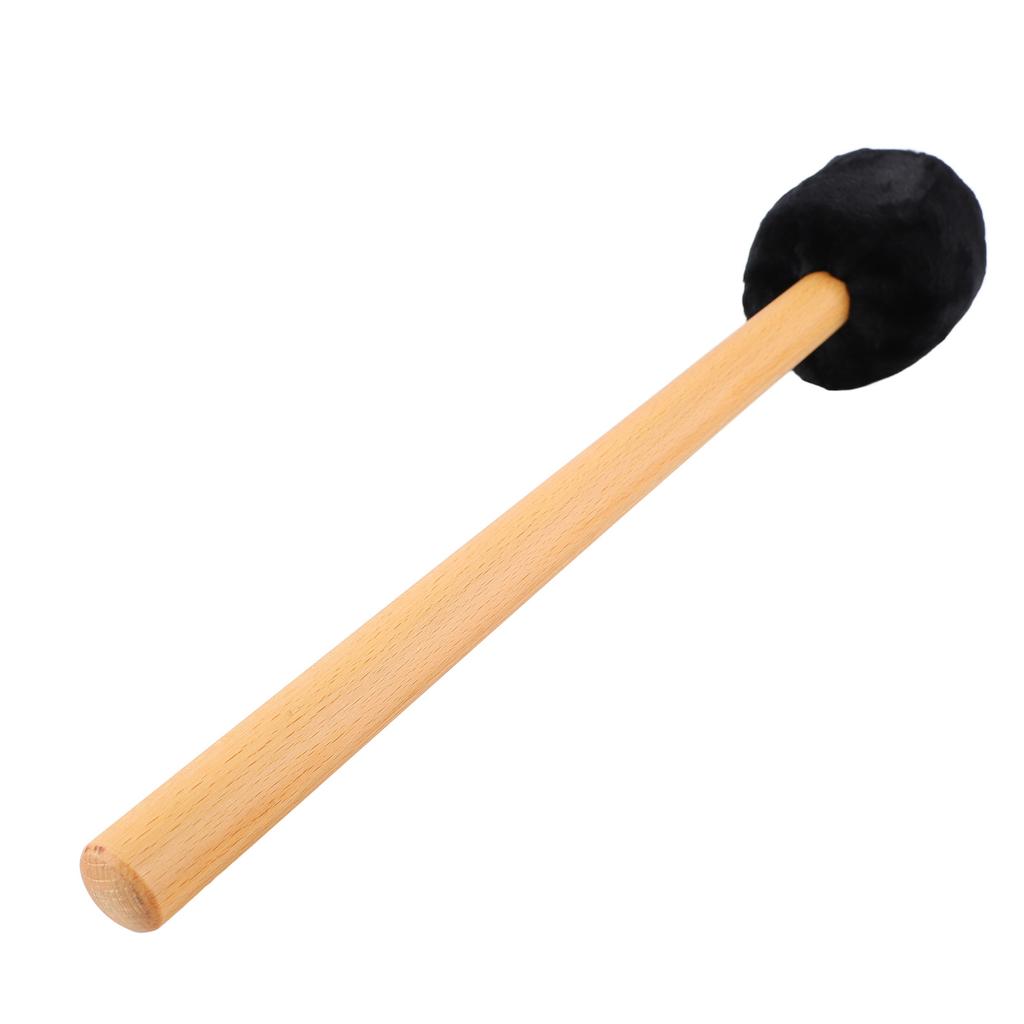 Drum Mallet Soft Felt Head Drumstick with Long Handle for Xylophone Timpani Beater Black