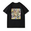 New Pokmon Pikachu summer cartoon shortsleeved Tshirt suitable for both Unisex and Unisex pure cotton round neck loose top