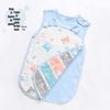 Pure Cotton Baby Sleeping Bag - All-Season Quilted Anti-Kick Blanket for Newborns