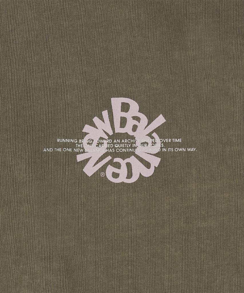 Nyuballanseu Nbneg2A083 / Uni Archive Pace Circle Short Sleeve T-Shirt (Gray Khaki)