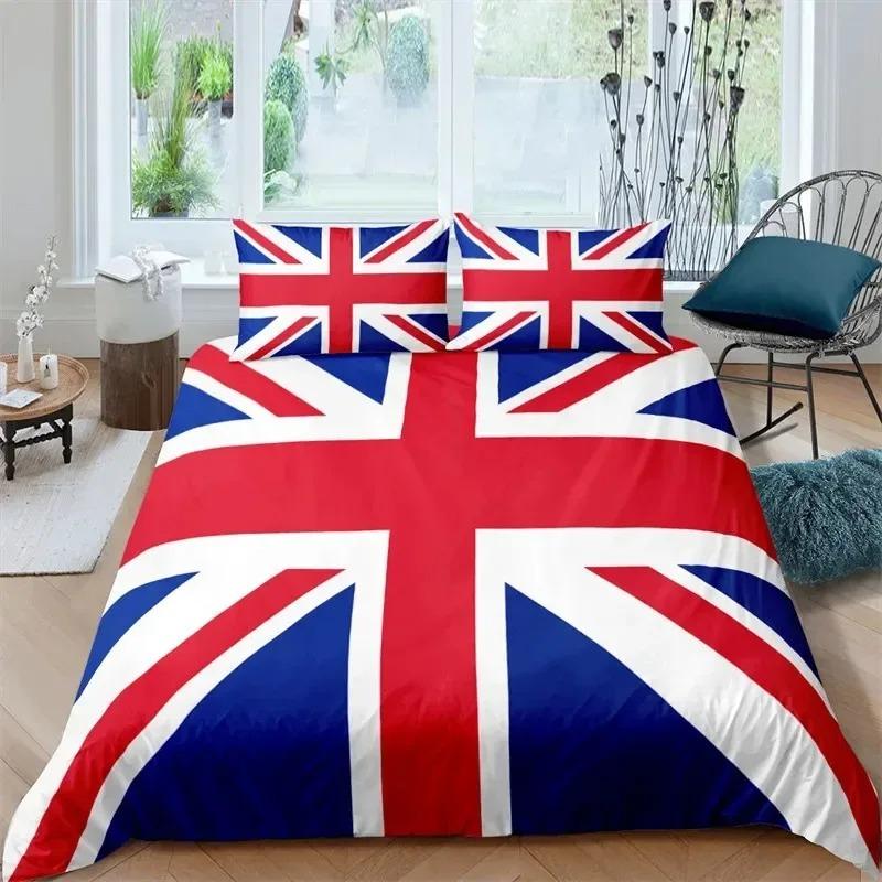 Housse de couette Drapeau Américain Taille King Créative Ensemble de literie patriotique USA pour Adultes Adolescents Housse de couette en Microfibre