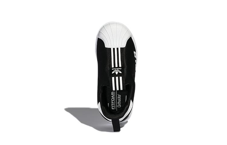 Adidas Originals Superstar 360 X Abrasion Resistant Low top Toddler Shoes Black White Infant And Toddler GX3235