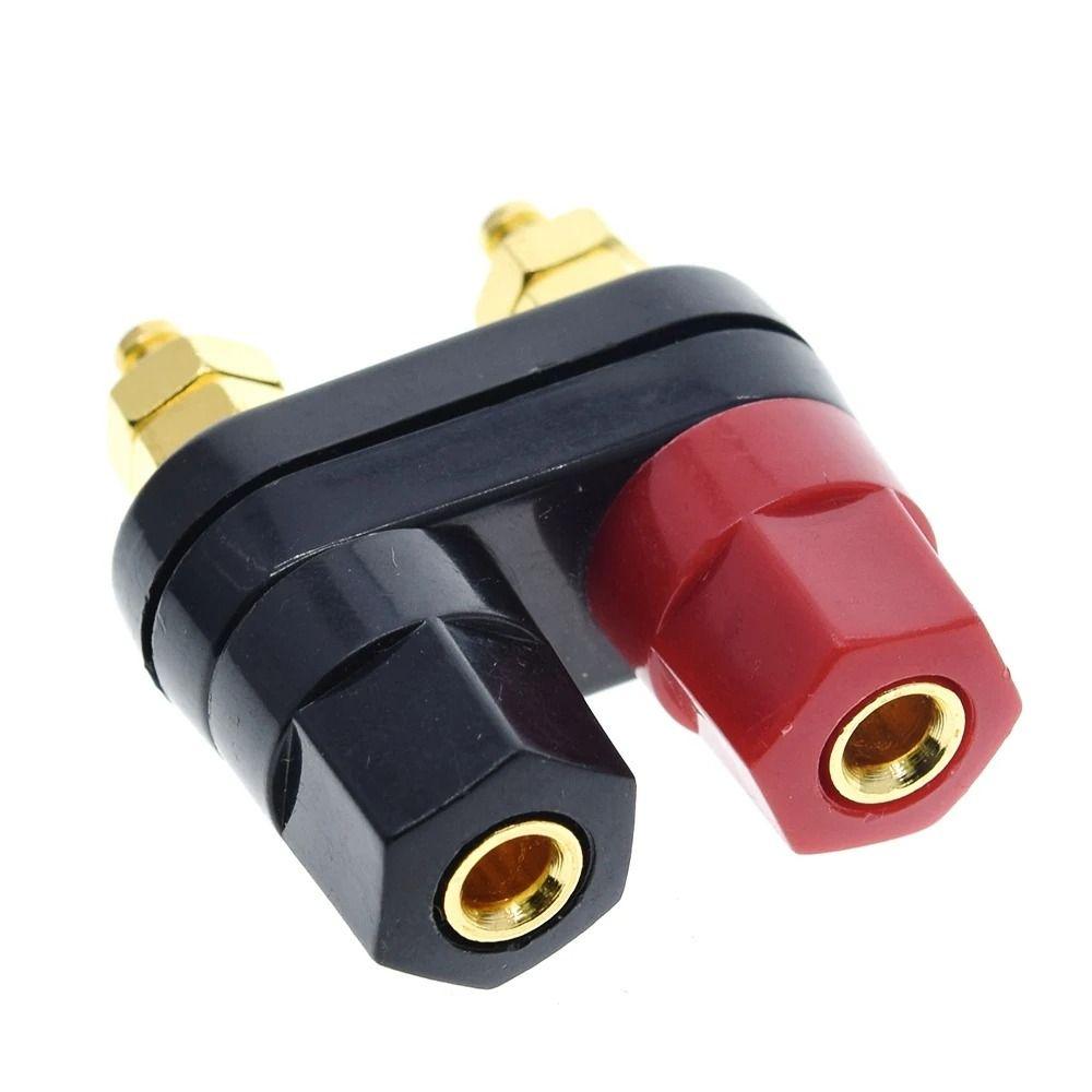 1Pcs Red Black Banana Plug Connector for Audio Amplifier Speaker Audio Port Wiring Connection