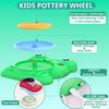 Pottery Wheel for Kids - Complete Pottery Painting Kit Arts and Crafts for Kids Ages 8-12 with 3 Pack Air Dry Clay Art Supplies Toys for Girls Boy