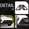 ABS Front Bumper Side Air Vent Cover Fog Light Lamp Decor Cover Front Bumper Middle Mesh Cover Compatible with Hyundai Kona 2024 2025 SX2 Accessories