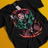 Demon Slayer Shirt Tanjiro Tshirt Zenitsu T-Shirt Muzan Doma Tee Inosuke Nezuko