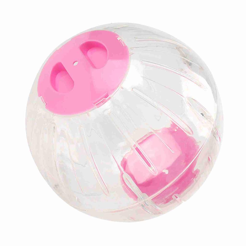 18.5cm New Fashion Plastic Small Pet Hamster Gerbil Toy Running Activity Exercise  (Pink)