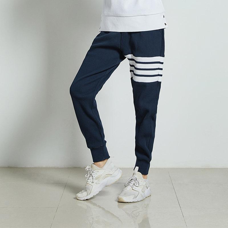 Men's Casual Pants Thin Autumn and Winter Casual Sweatpants Youth Trend Versatile Men's Cropped Pants Long Pants Trend