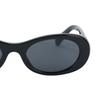 MIU MIU Oval Sunglasses With Sculpted Temples Women Sunglasses Black MU06ZS1AB5S0C