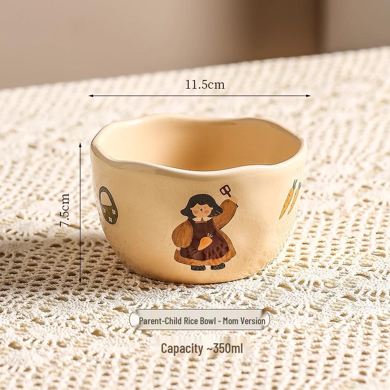 2025 Ceramic Rice Bowl: High-Appearance, Heat-Resistant, Parent-Child Tableware