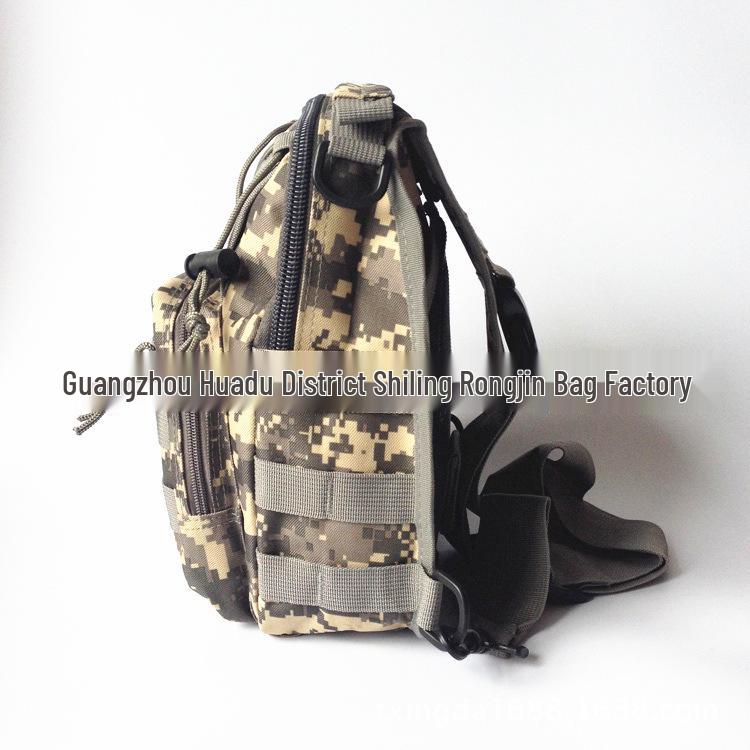 Camouflage Canvas Cycling Crossbody Bag - Outdoor Tactical Chest Pack