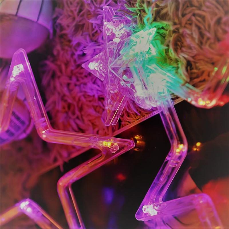4.5M Star Curstain LED String Light Star 138 Leds Star Fairy Light for Indoor Home Party Holiday Decor Lighting