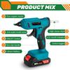 100W Cordless Electric Hot Melt Glue Gun 11mm Glue Stick Anti-scald Nozzle Rechargeable DIY Repair Tool