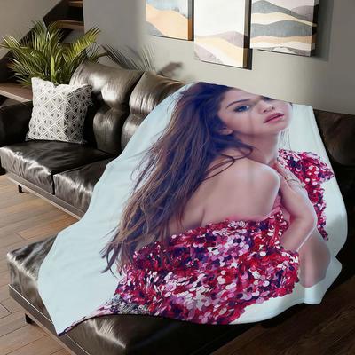 American Singer Selena Gomez Blanket For Sofa Office Bed Plane Travel Sleep Read Relax Camping Soft And Warm