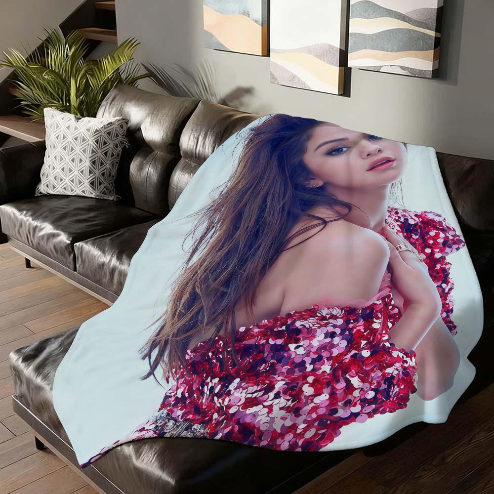 American Singer Selena Gomez Blanket For Sofa Office Bed Plane Travel Sleep Read Relax Camping Soft And Warm
