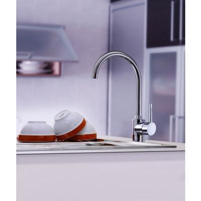Chrome Swan Neck Kitchen Mixer