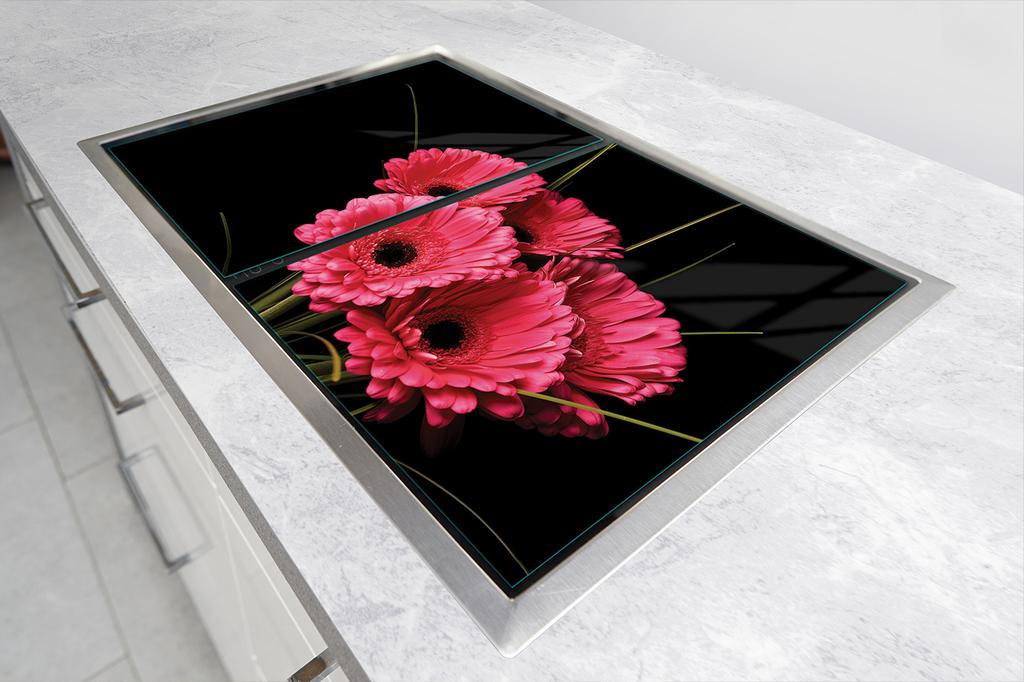 SZKLANA PŁYTA OCHRONNA NA KUCHENKĘ 90x52 GERBERA