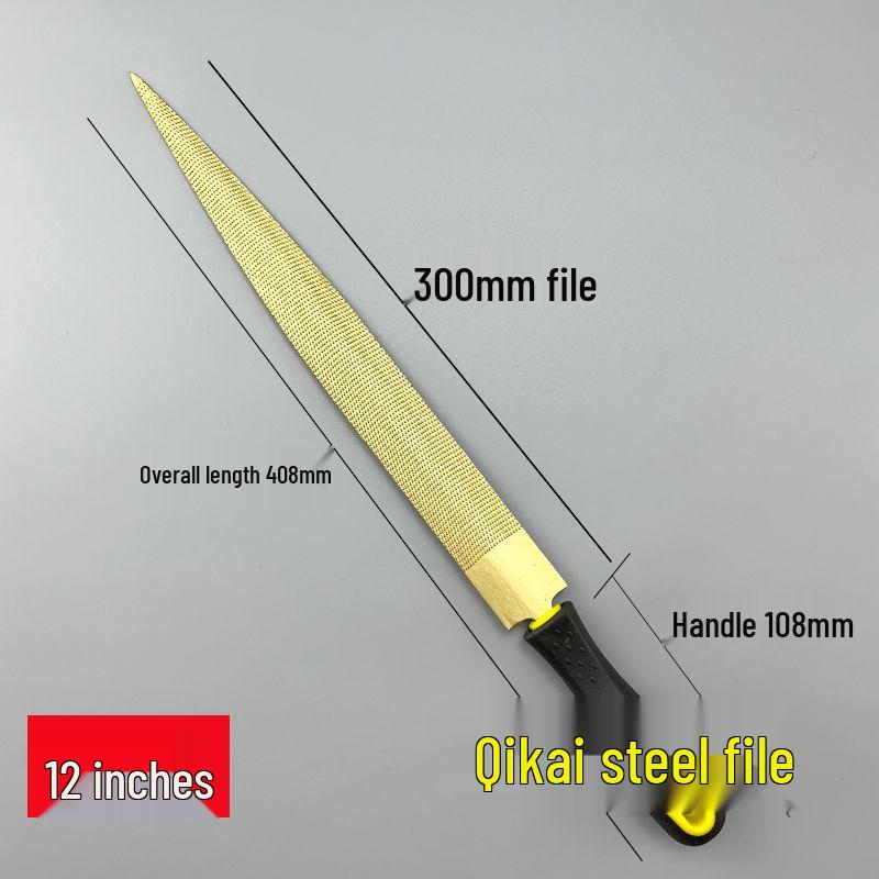 Gold Wood Rasp File - Fine & Coarse Tooth Semicircular Woodworking Tool