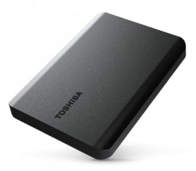 Toshiba Canvio Basics 2022 1TB External Hard Drive, Black, HDTB510EK3AA