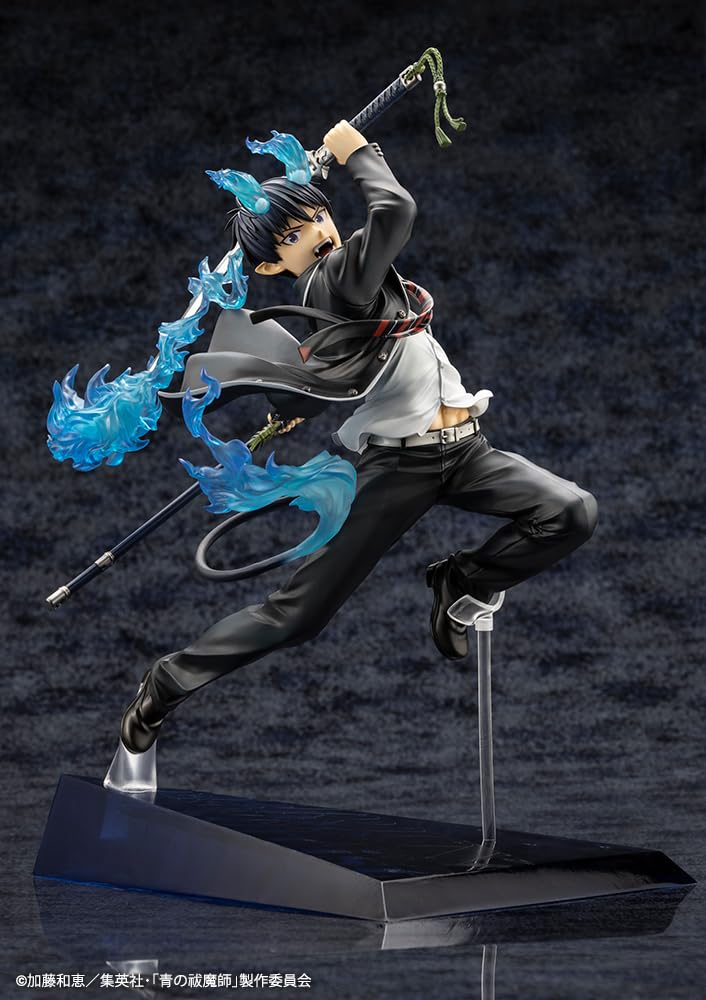 Kotobukiya Blue Yukinoha Arc ARTFX J Rin Okumura Scale PVC Figure Exorcist 1/8 Pre-painted
