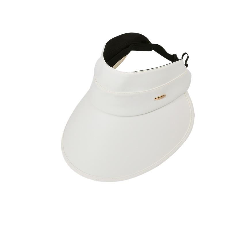 Summer vinyl large brim sunshade sunscreen hat children's outdoor fashion versatile Korean version foldable empty top sun hat