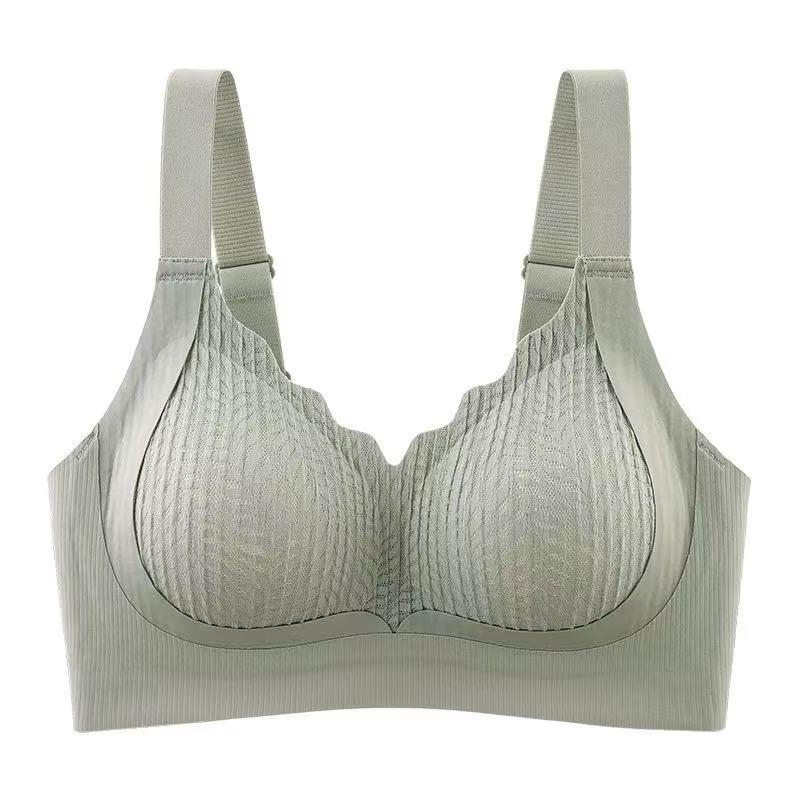 Second Generation Seamless Push-Up Bra for Women - Thin, No Underwire, Anti-Sagging, Side Bust Control
