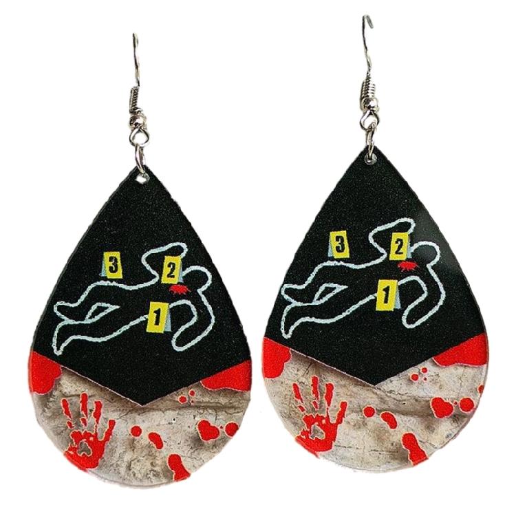 Halloween Ear Jewelry Halloween Ear Adornments Acrylic Halloween Earrings