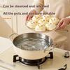 Cookware Steam Rack Insert, Round Metal Tray with Support Feet for Warming Plates, Heating Bowls, and Kitchen Cooking