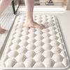 Memory Foam Bath Mat Absorbent Bathroom Rug Honeycomb Quick Drying Anti Slip Bath Rug