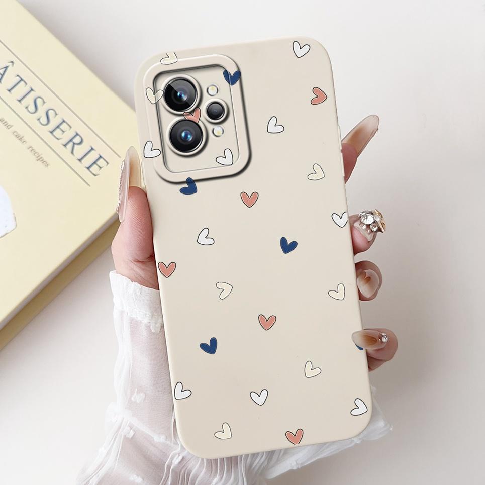 Cover per Telefono Femminile Cuore d'Amore per Realme GT2 Pro Custodia Realme GT Neo2 GT2 GT Neo 3T Funda Silicone Morbido Opaco Protezione Lente Capa