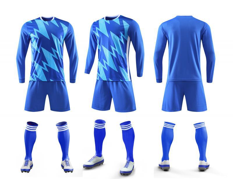 Football Suit, Professional Game Training Jersey, Jersey, Long-Sleeved Sportswear, Quick-Drying Football Suit.