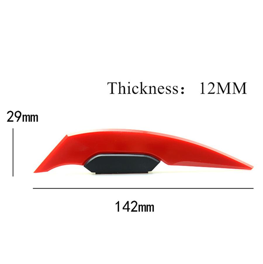 3Pair  Universal Motorcycle Side Red Winglets Wind Fin Spoiler Trim Cover Air Deflector