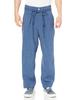 Lee Easy Pants Loose Fit Size XS [Official] Men's Wide-Leg Pants, Blue,