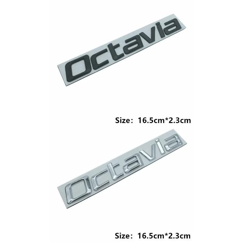 JBIW9 Car Rear Trunk Emblem Stickers Side Badge Accessories for Skoda 4x4 Logo Octavia A7 Tour RS Rapid Kodiaq Superb Kamiq Yeti Karoq