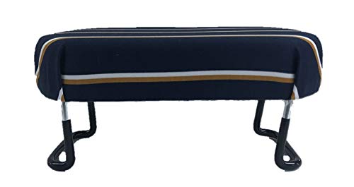 Kompakter Seiza-Stuhl Groß Faltbar Dunkel (Muster) (Streifen (Orange Weiß) blau)