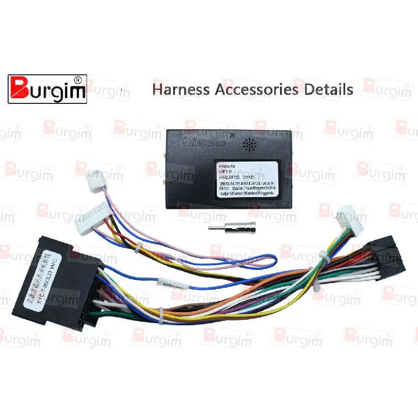 Car Radio Frame For Renault Logan Sandero Lada Largus Lergus Dacia Duster 9 inch Stereo Panel Harness Wire Power Cable Canbus