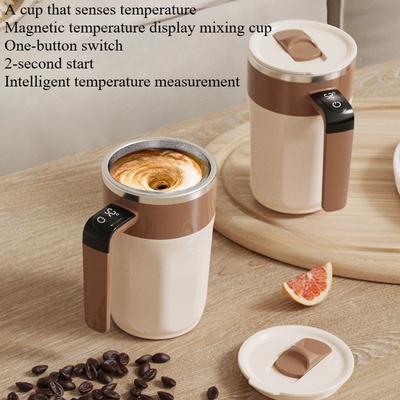 1 Stück intelligenter digitaler Display magnetische Kraft automatisch 316 Edelstahl tragbarer Kaffee-Mischbecher