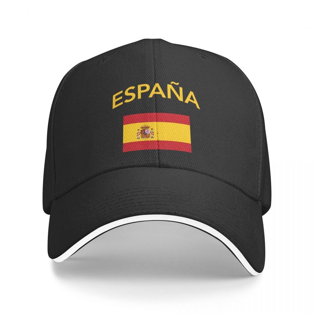 Spain Spanish Flag Casual Baseball Cap Tennis Skate Trucker Hat Summer Wholesale Unisex Women Street Style Baseball Caps