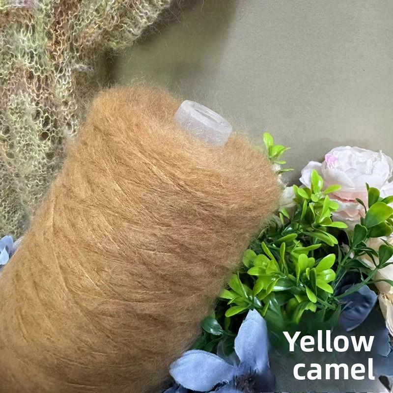 Wool Angora Yarn 3-Ply Long Velvet Wool Sweater Knitting Yarn Hand Crochet Fine Merino Wool Content 33% for Clothing Acco...