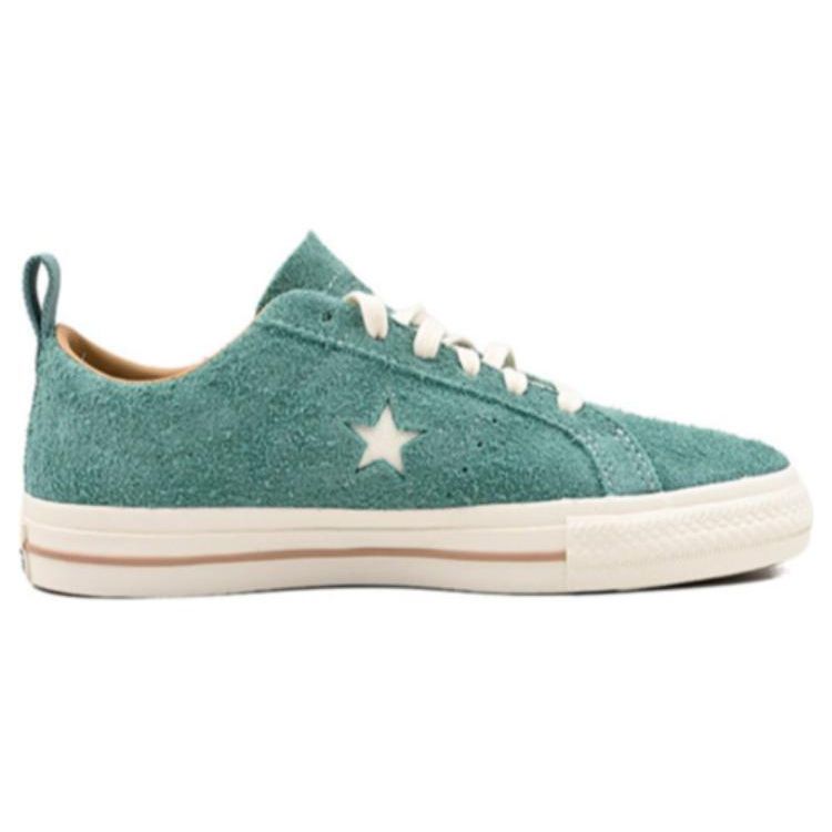 Converse One Star Pro Vintage Suede Low Algae Coast Unisex Sneakers Green Egret A02947C