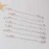 Collana Bracciale Placcati in Oro 18k con Chiusura a Moschettone e Catena di Estensione a Goccia per Gioielli Fai-da-Te