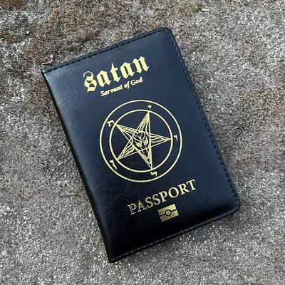 Kingdom of Devil Satan paspoorthoes Reispaspoorthouder Cover op het paspoort