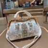 Fashionable Large Capacity Single Shoulder Crossbody Sequin Studded Diamond Handbag