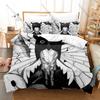 Oyasumi Punpun Fan Merch Duvet Cover + 2 Pillowcases, Exquisite Comic Art Print Bedding Set Comfortable Textile for Manga Lovers